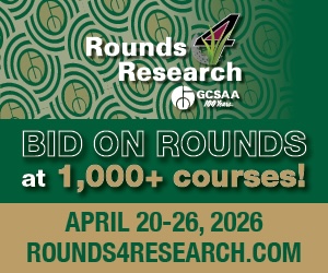 Preview GCSAA’s 2026 Rounds 4 Research online auction with more than 1,200 rounds of golf
