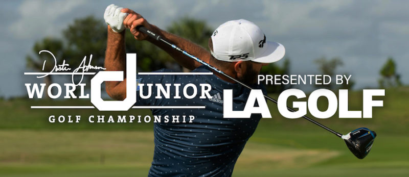 LA GOLF IS TITLE SPONSOR OF DUSTIN JOHNSON WORLD JR GOLF CHAMPIONSHIP