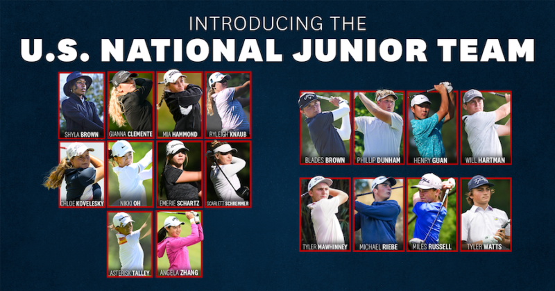 USGA UNVEILS FIRST-EVER U.S. NATIONAL JUNIOR TEAM